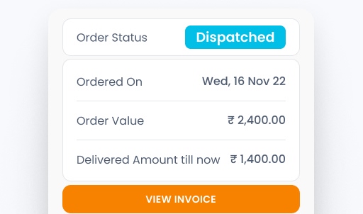 Allow them to track order status and invoices in their Statement of Account  - Visual Merchandising